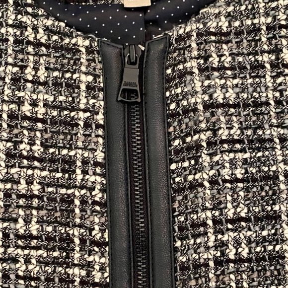 *NOT FOR SALE/SOLD* Banana Republic Tweed Blazer (Khaki, Black & Cream) Size 2 - Picture 5 of 7